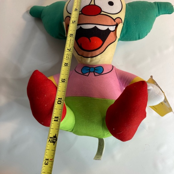 The Simpsons Krusty The Clown Plush Stuffed Doll Toy Universal TV Television 12" - Picture 5 of 5